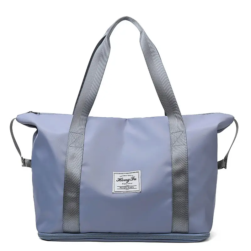 Women's Blue Travel Bag Large Capacity Portable Storage Bag - Image 4