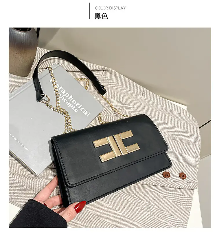 White Leather Chain Shoulder Bag for Women 2024 — feature 29