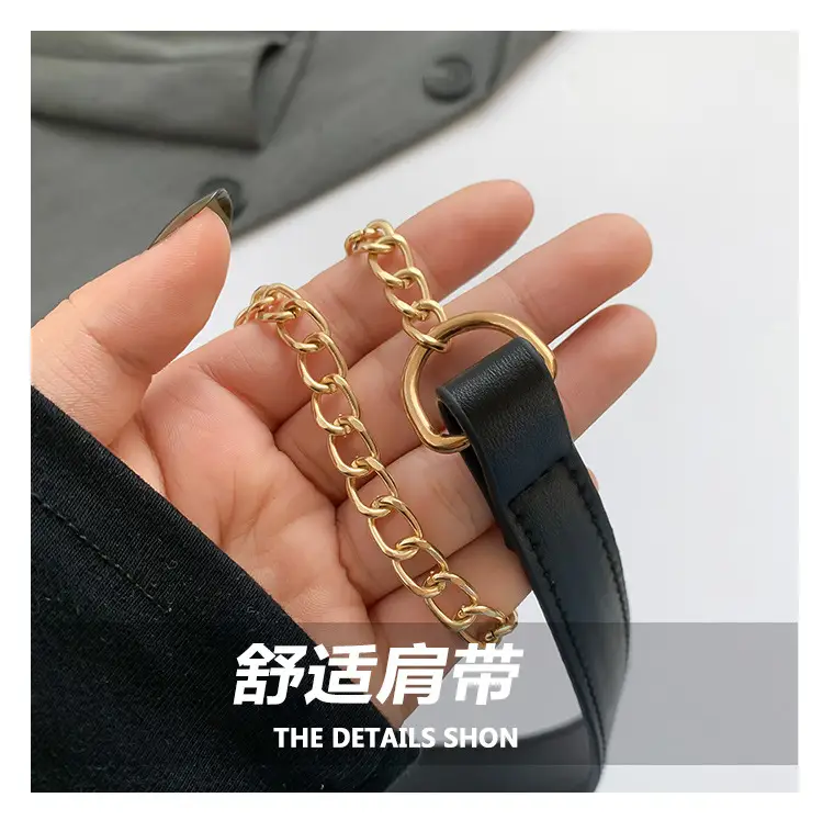 White Leather Chain Shoulder Bag for Women 2024 — feature 5