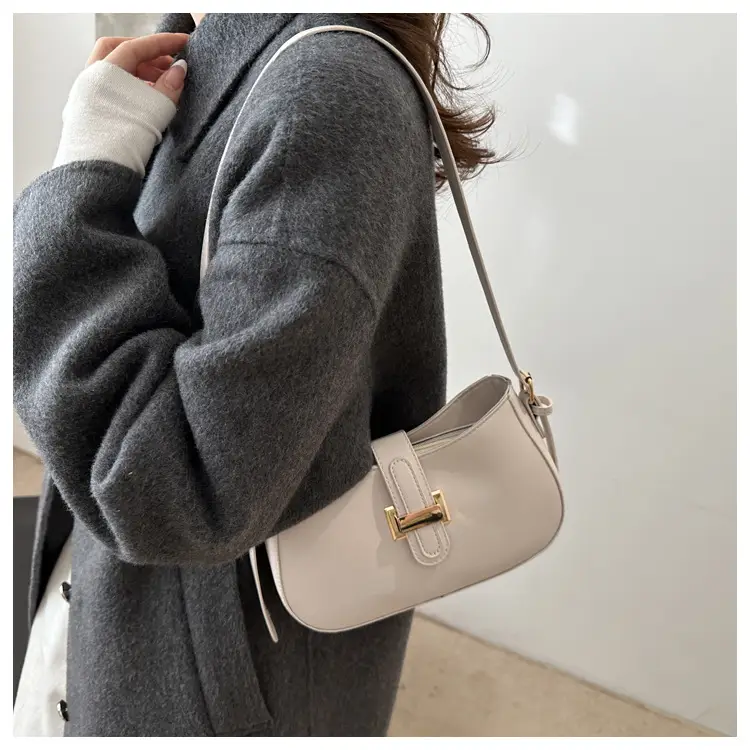 Black Women's Crossbody Bag with Gold Logo — feature 20