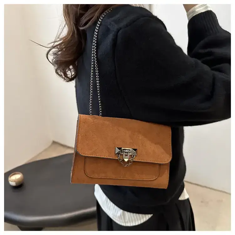 Korean Style Brown Square Crossbody Bag Women 2024 — feature 12