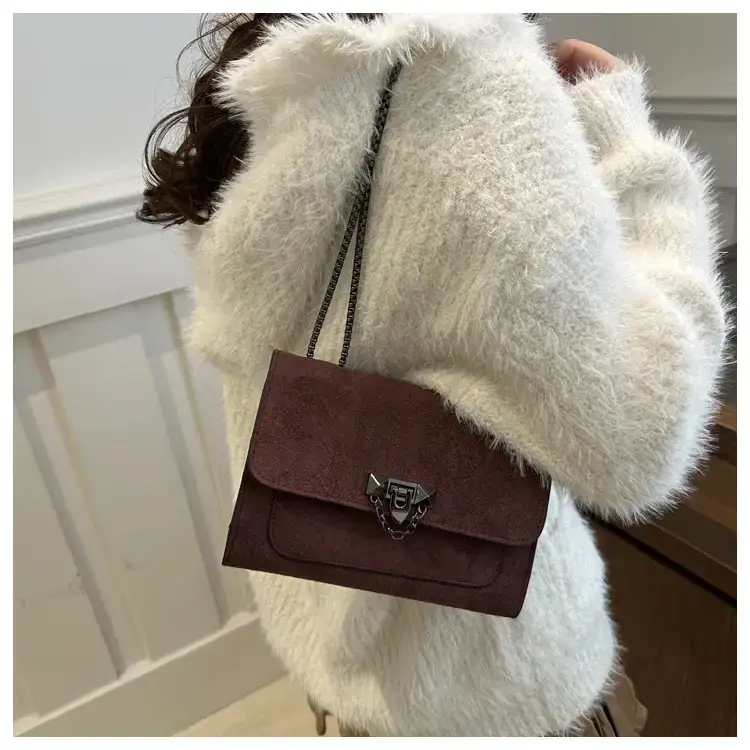 Korean Style Brown Square Crossbody Bag Women 2024 — feature 15