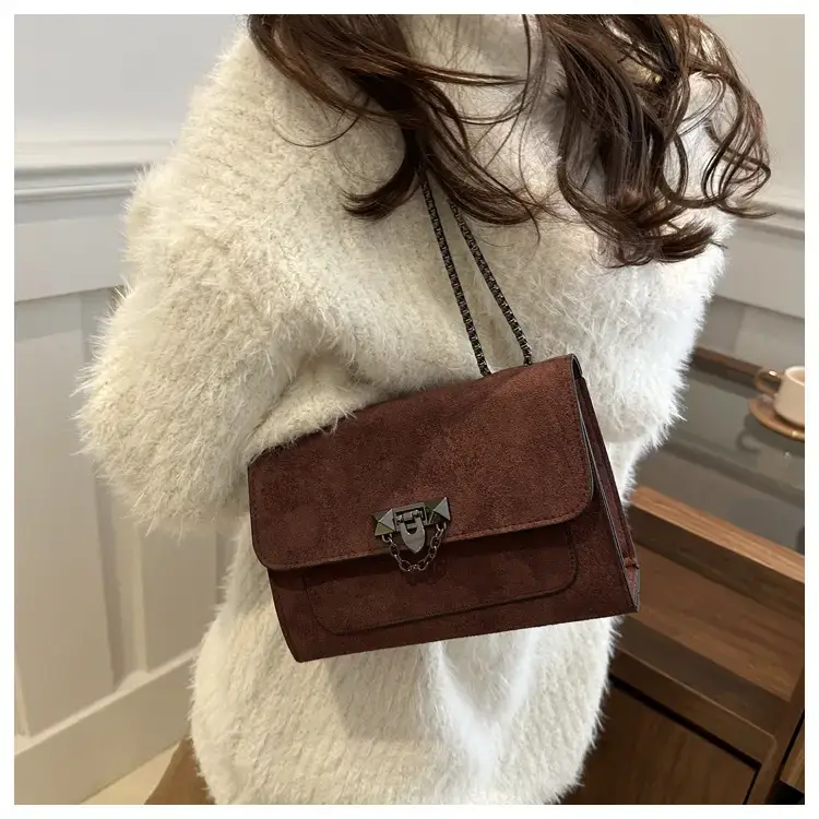 Korean Style Brown Square Crossbody Bag Women 2024 — feature 16