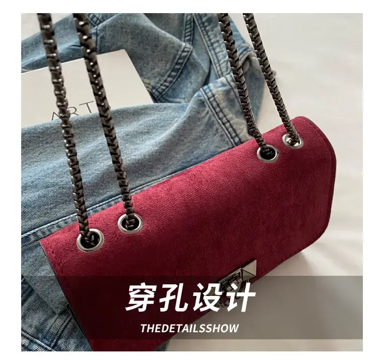 Korean Style Brown Square Crossbody Bag Women 2024 — feature 6