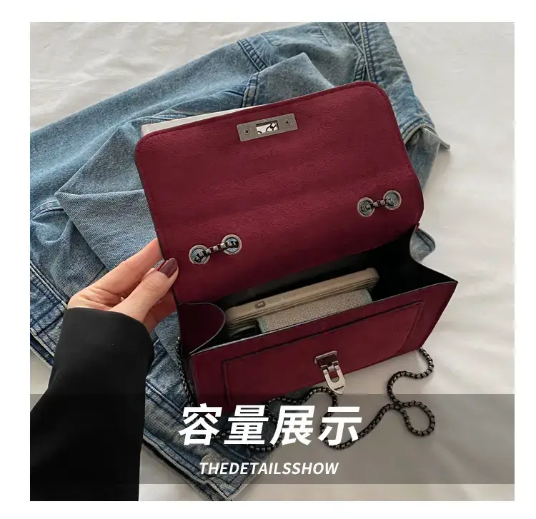 Korean Style Brown Square Crossbody Bag Women 2024 — feature 7