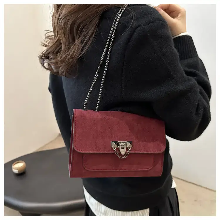 Korean Style Brown Square Crossbody Bag Women 2024 — feature 9