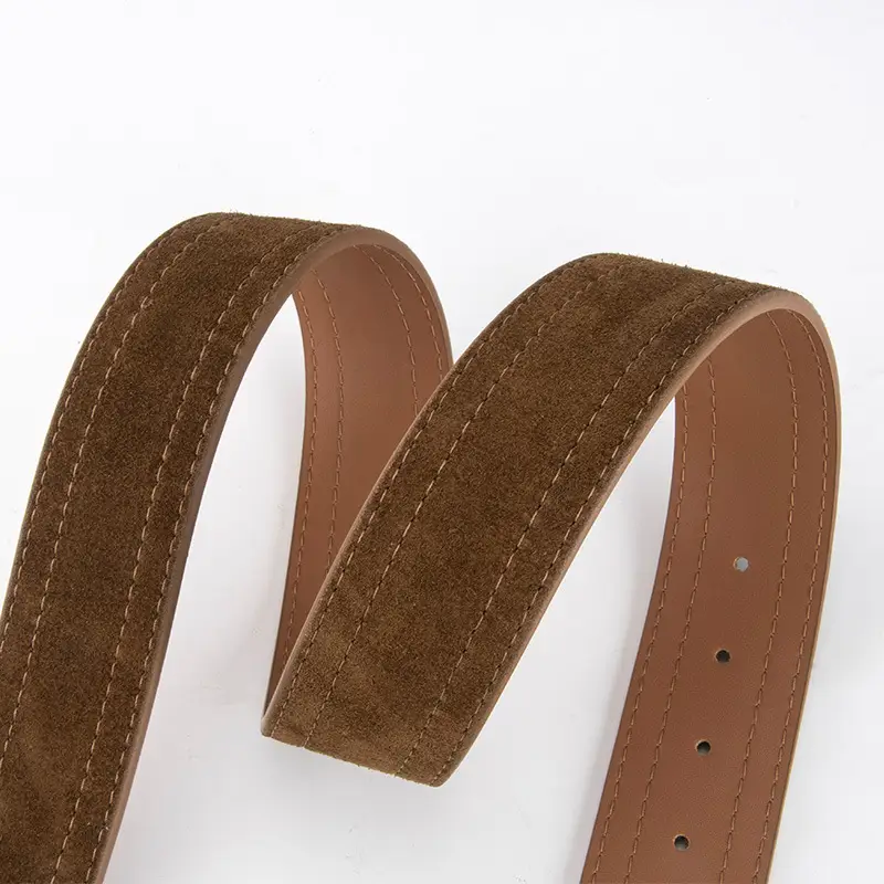 Women's Vintage Belt with Round Buckle & Anti-Velvet Leather