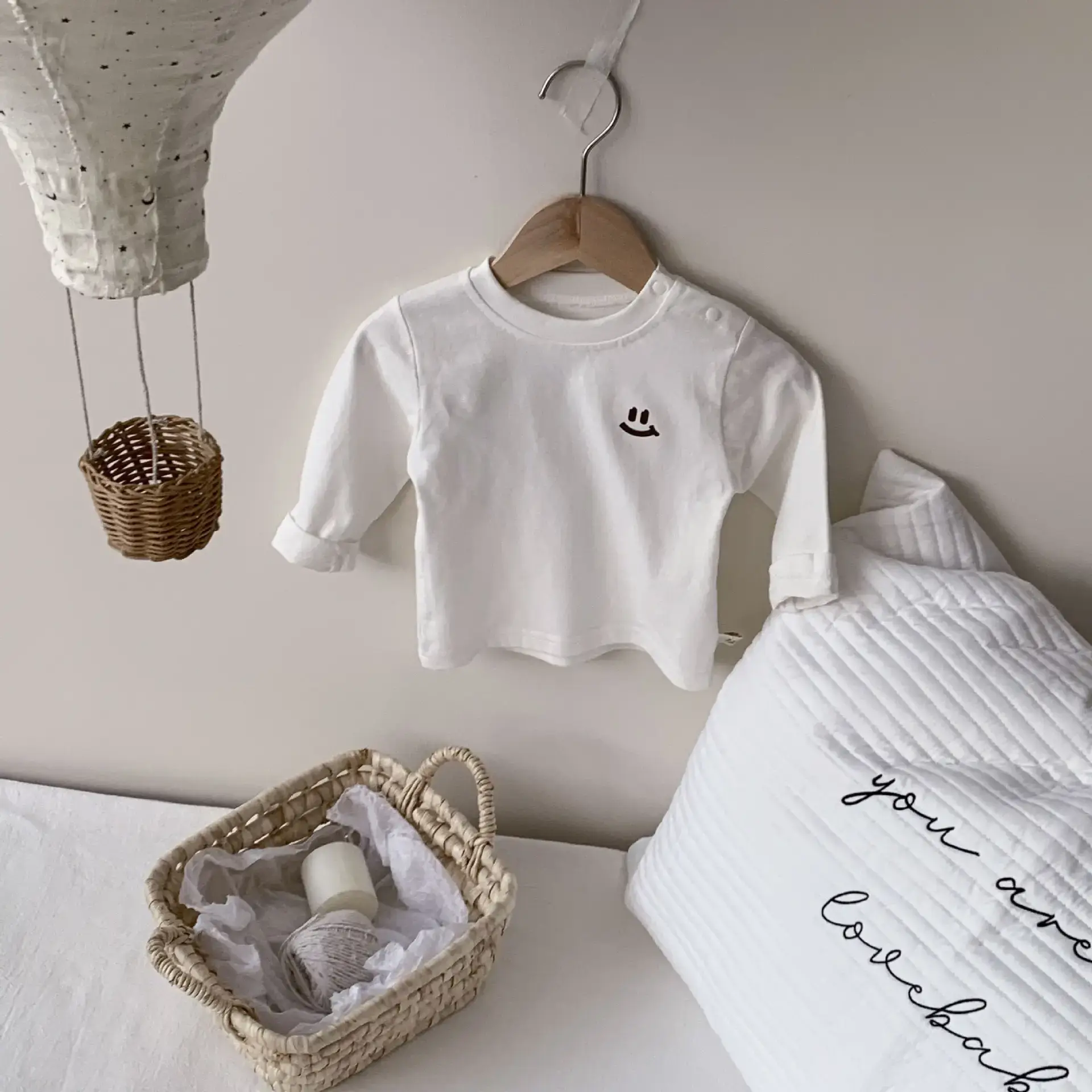 Pure Cotton White Base Shirt for Boys Girls Spring Autumn - Image 8