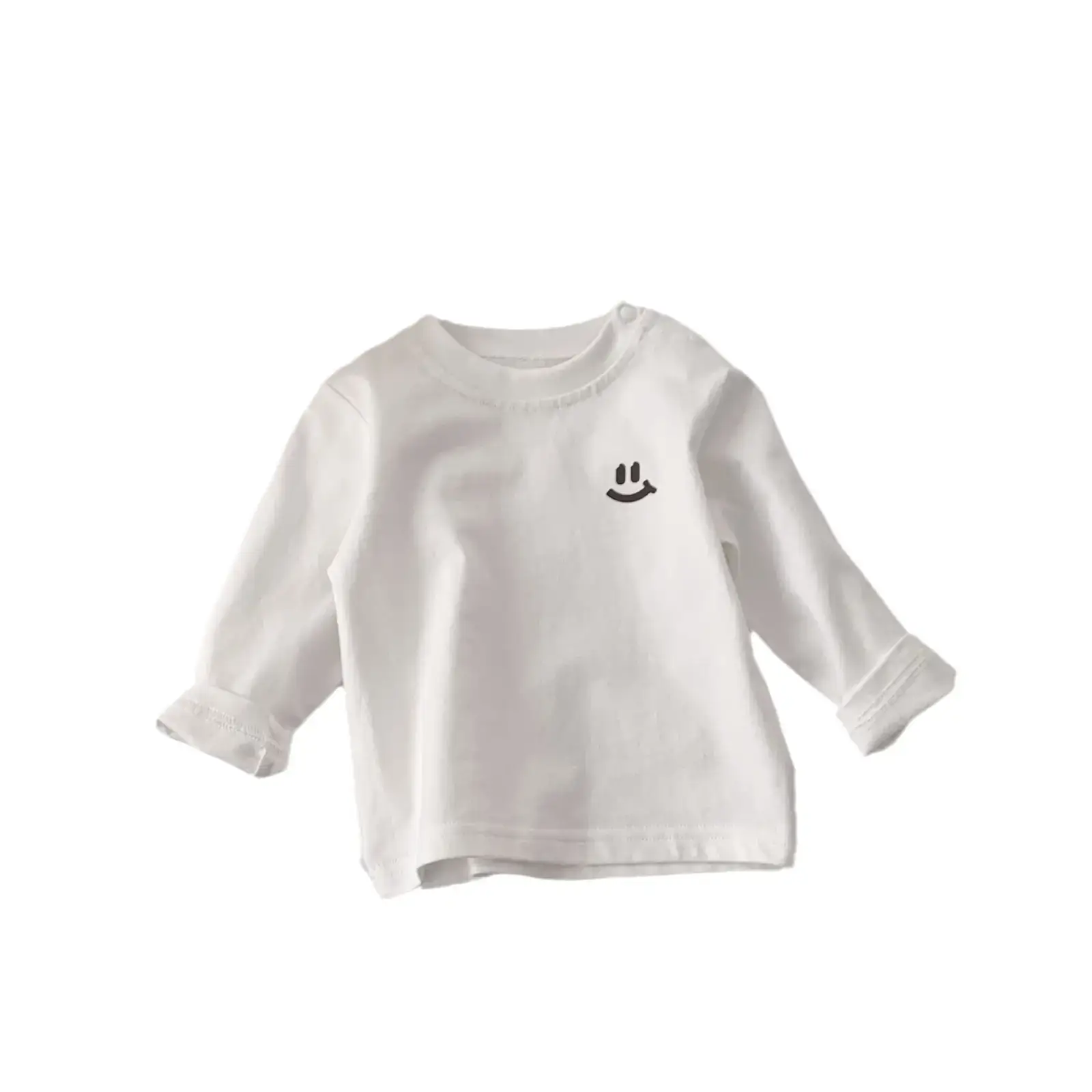 Pure Cotton White Base Shirt for Boys Girls Spring Autumn - Image 11