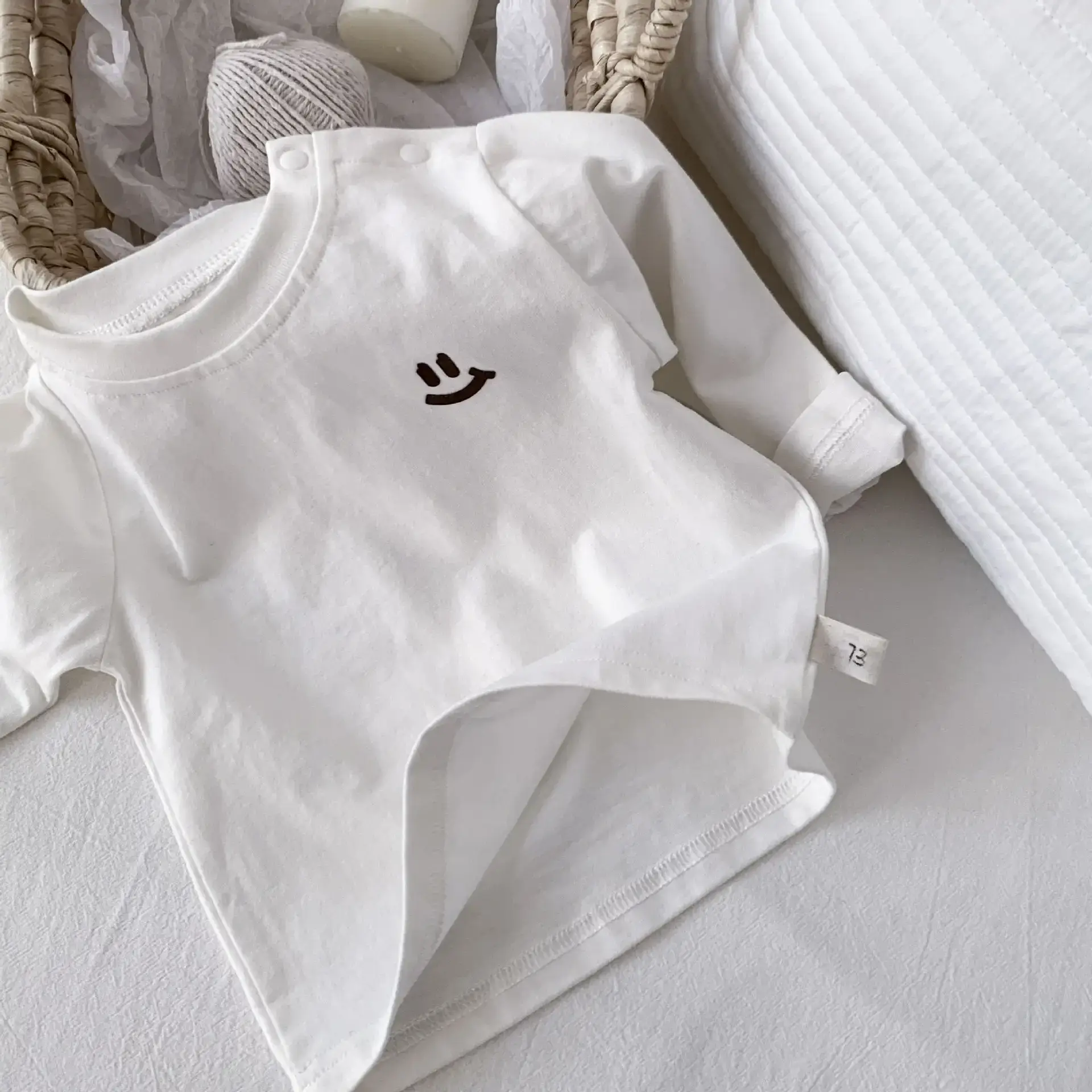 Pure Cotton White Base Shirt for Boys Girls Spring Autumn — feature 5