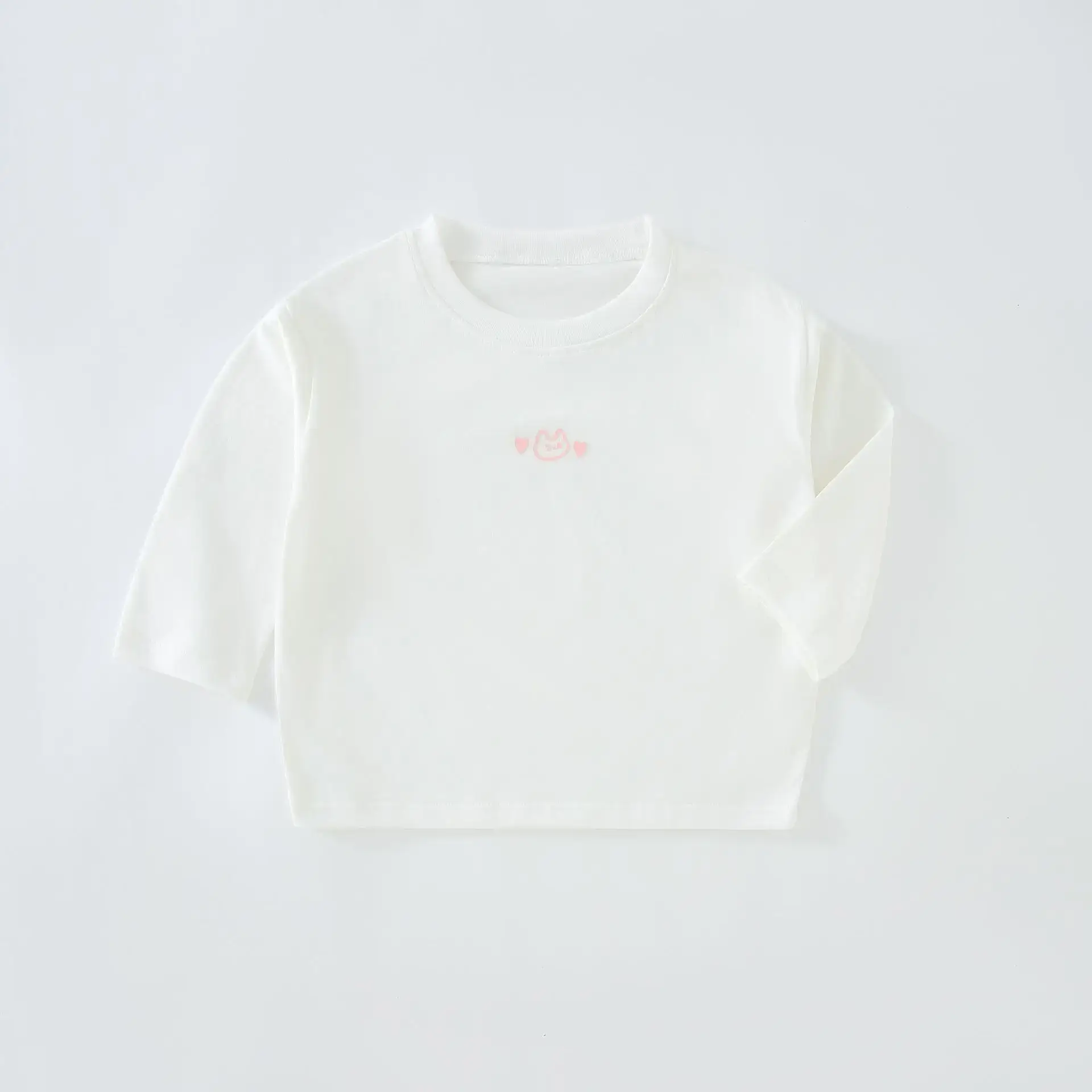 Pure Cotton White Base Shirt for Boys Girls Spring Autumn - Image 6