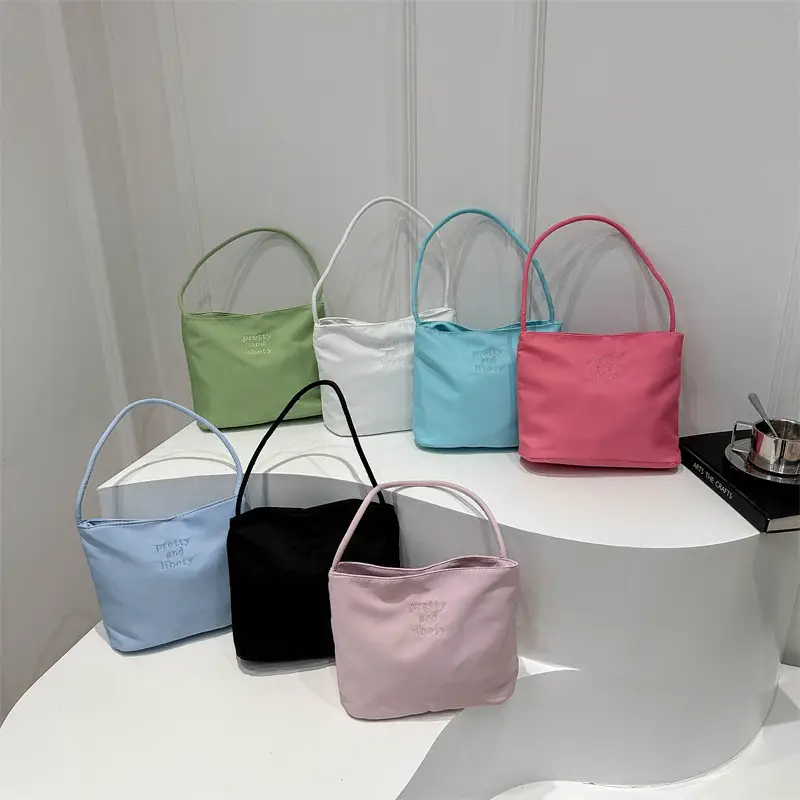 Pink Embroidered Shoulder Bag for Women 2024 - Image 7