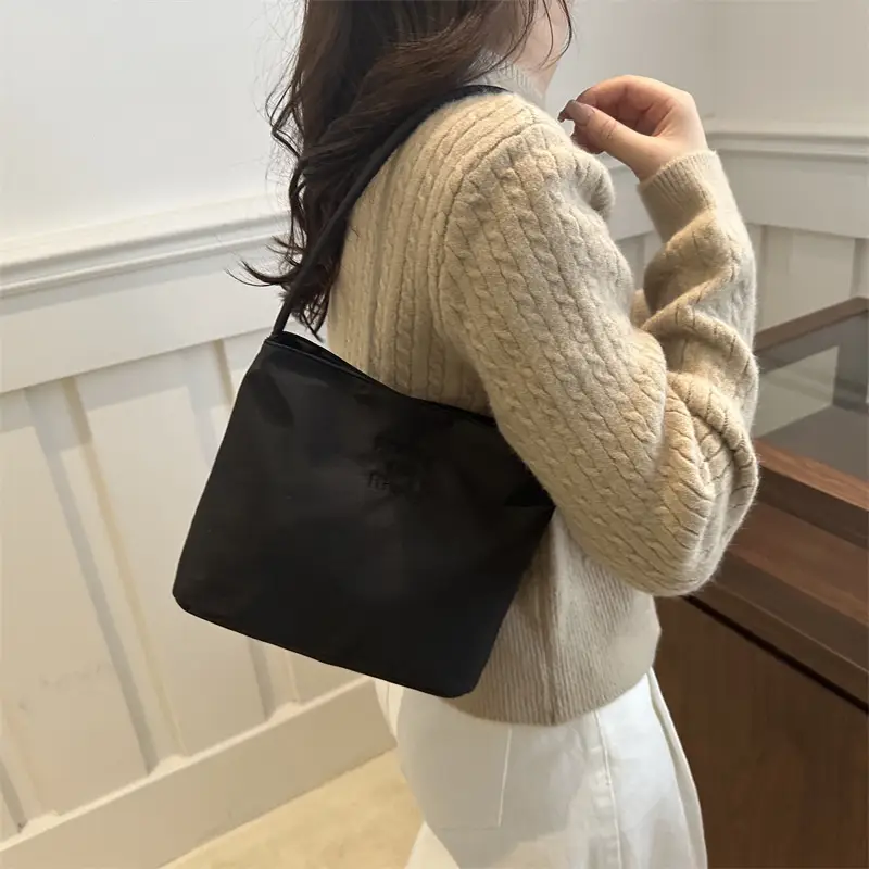 Pink Embroidered Shoulder Bag for Women 2024 - Image 9