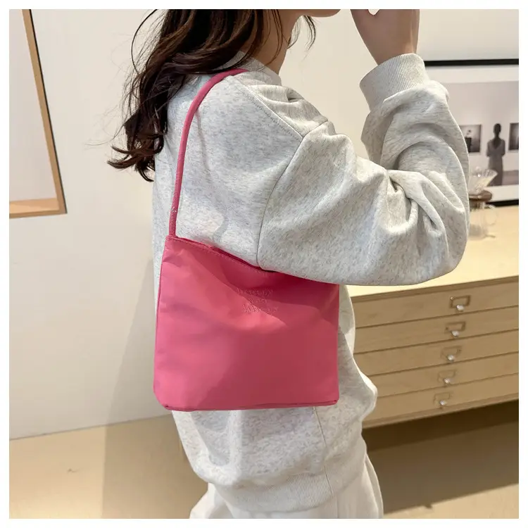 Pink Embroidered Shoulder Bag for Women 2024 — feature 18