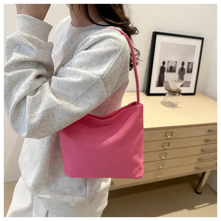 Pink Embroidered Shoulder Bag for Women 2024 — feature 19