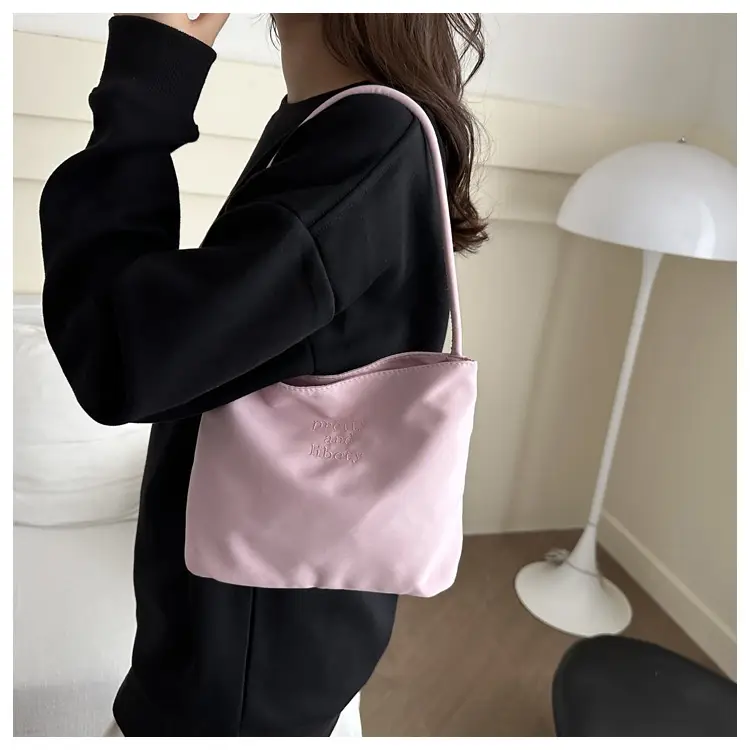 Pink Embroidered Shoulder Bag for Women 2024 — feature 22