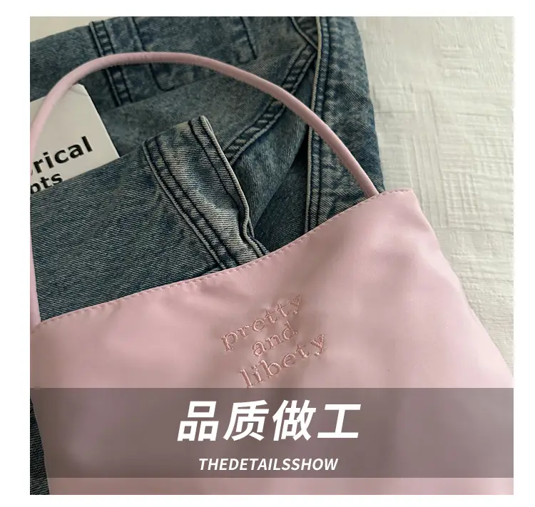Pink Embroidered Shoulder Bag for Women 2024 — feature 5