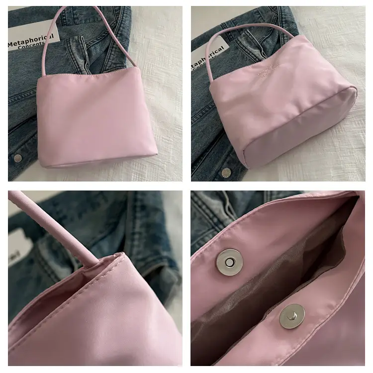 Pink Embroidered Shoulder Bag for Women 2024 — feature 9