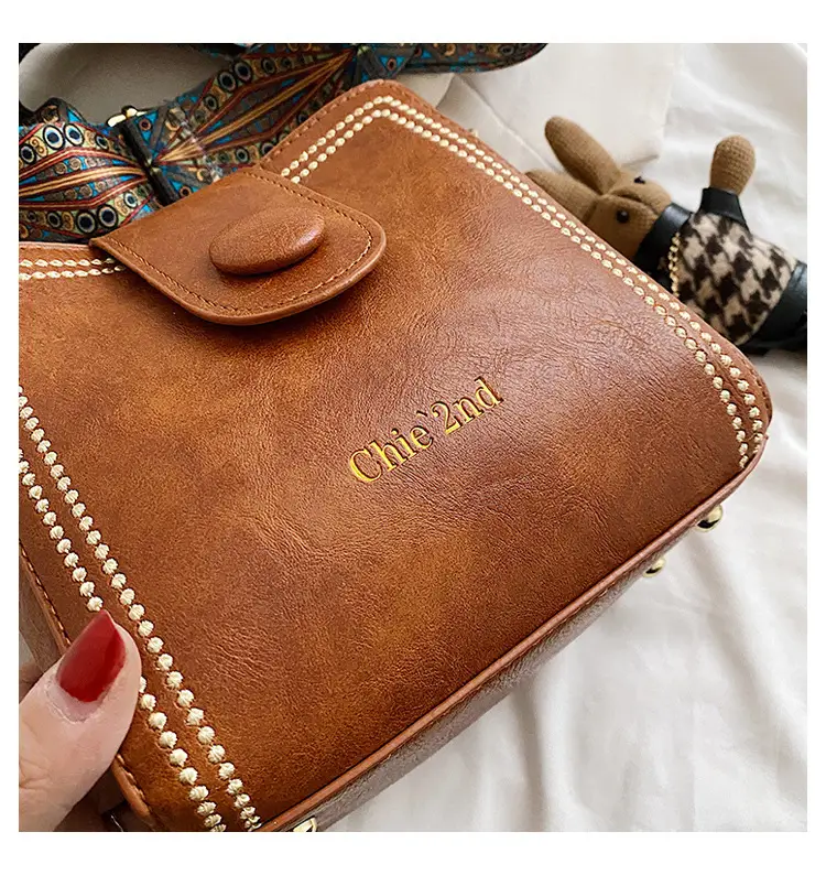 Black Women's Crossbody Shoulder Bag with Studded Design — feature 29