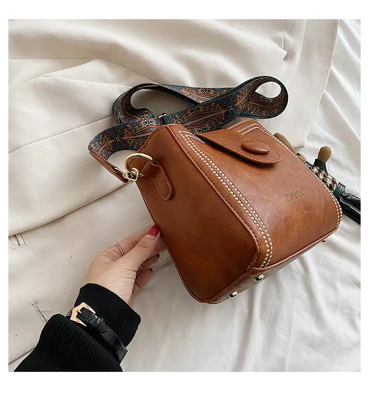 Black Women's Crossbody Shoulder Bag with Studded Design — feature 31
