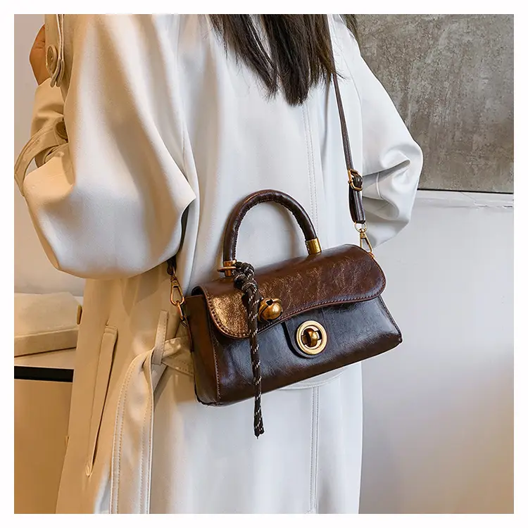 Black Satchel Bag for Women 2025 Retro Style — feature 10