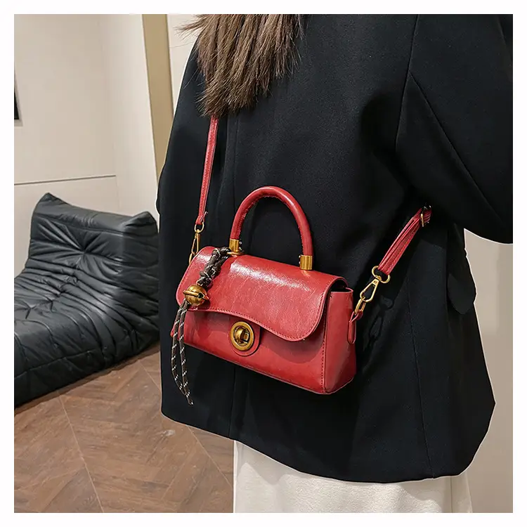 Black Satchel Bag for Women 2025 Retro Style — feature 15