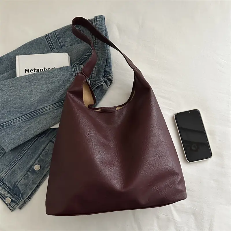 Women's Large Capacity Brown Shoulder Bag 2024 - Image 7