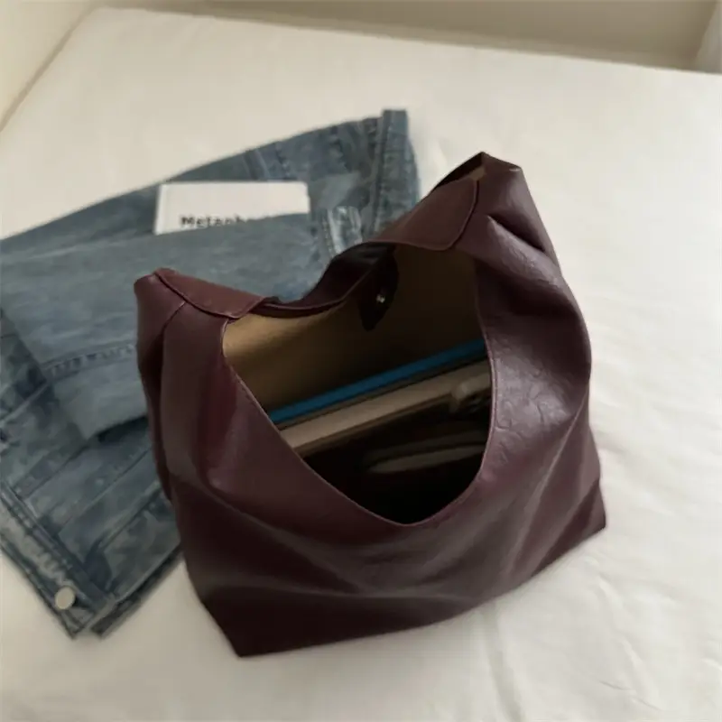 Women's Large Capacity Brown Shoulder Bag 2024 - Image 8