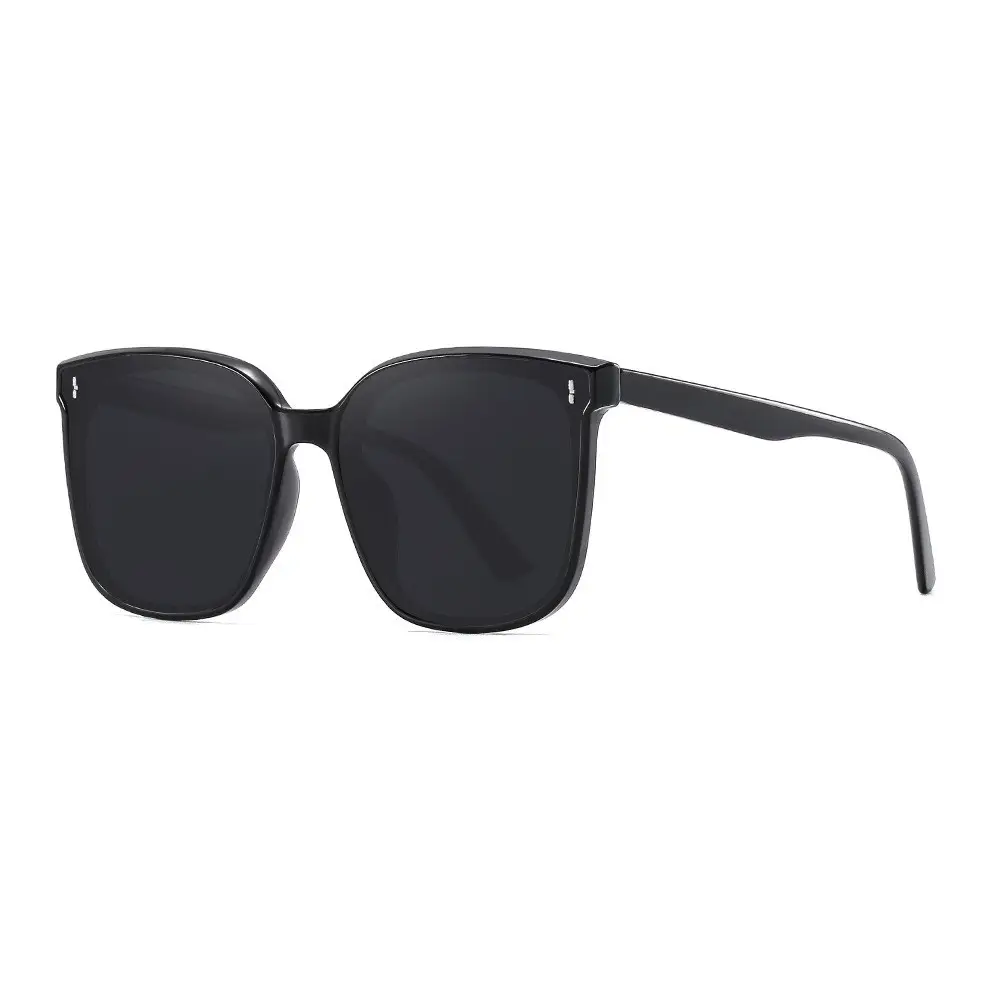 2025 Anti-UV Polarized Sunglasses Black Frame Women