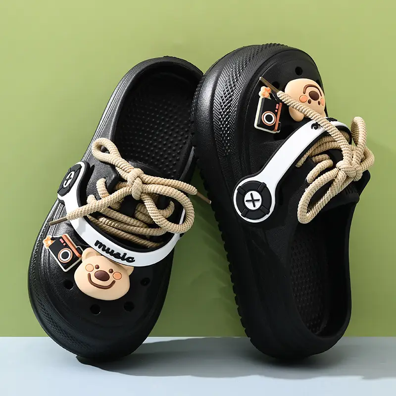 2025 Crocs Soft Sandals with Bear Decor - Image 6