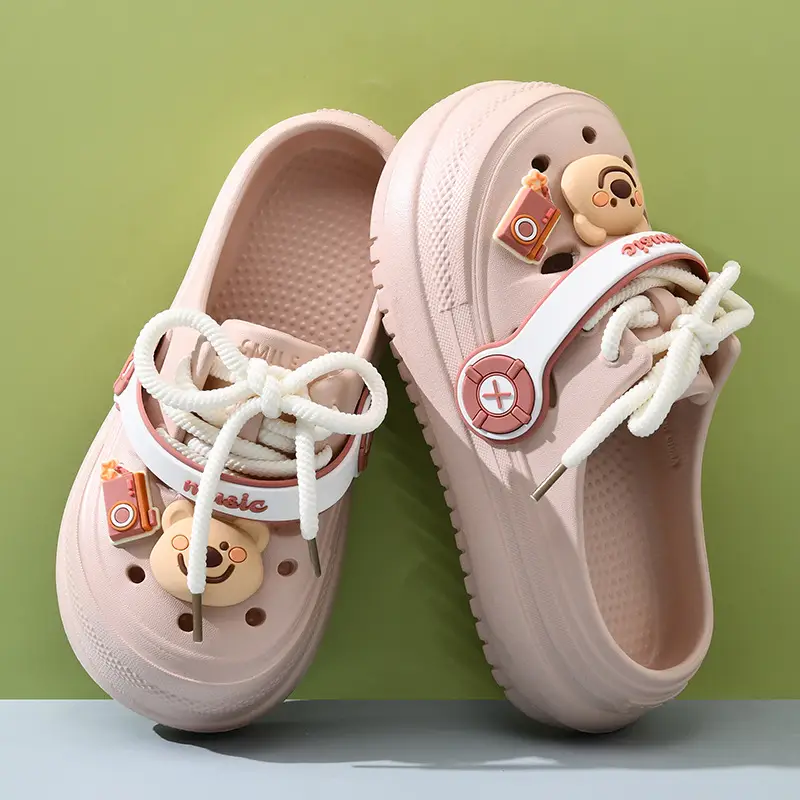 2025 Crocs Soft Sandals with Bear Decor - Image 7