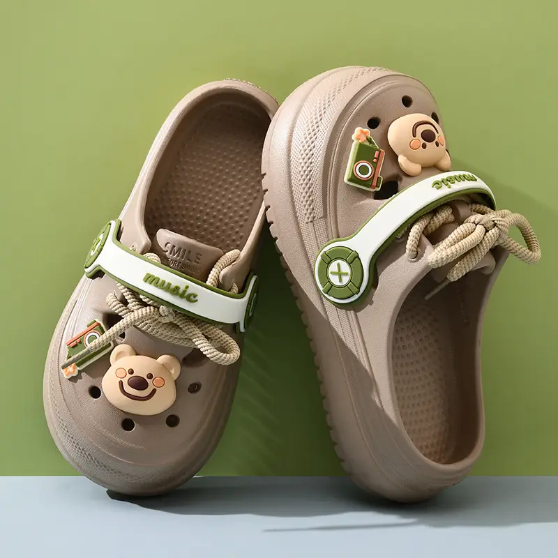 2025 Crocs Soft Sandals with Bear Decor - Image 8