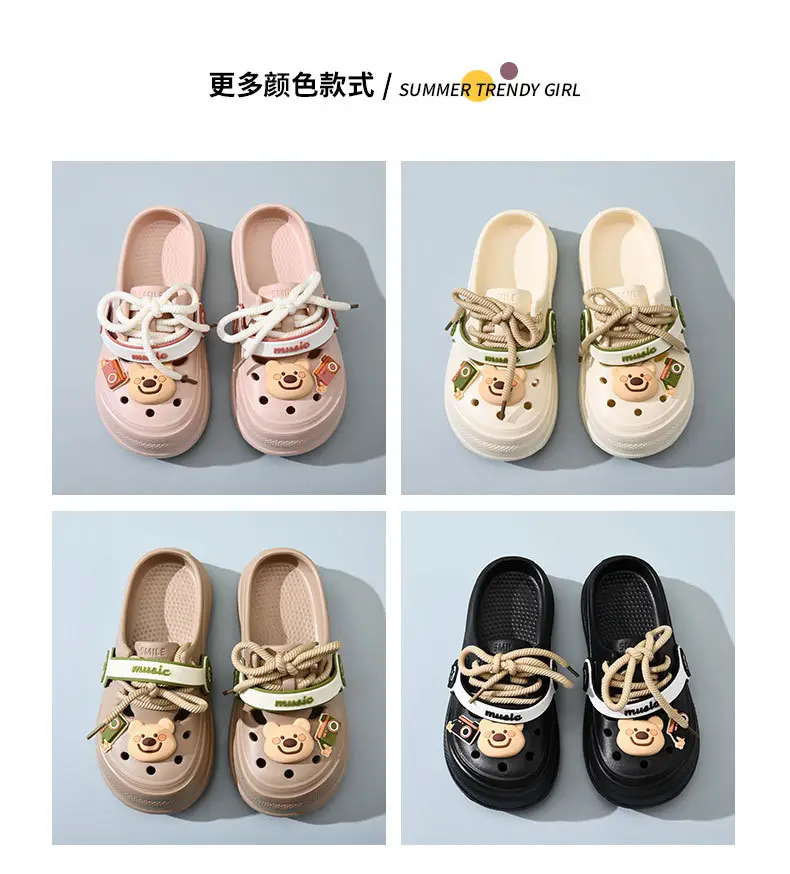 2025 Crocs Soft Sandals with Bear Decor β feature 5