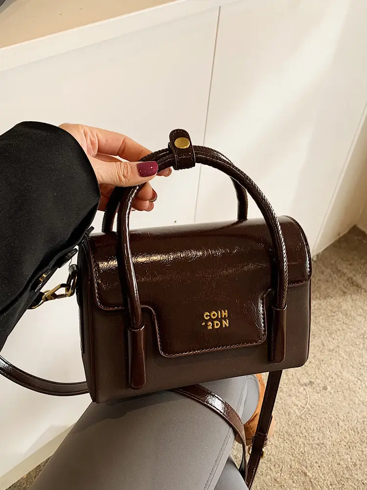 Women's Black Square Shoulder Messenger Bag 2024 - Image 5