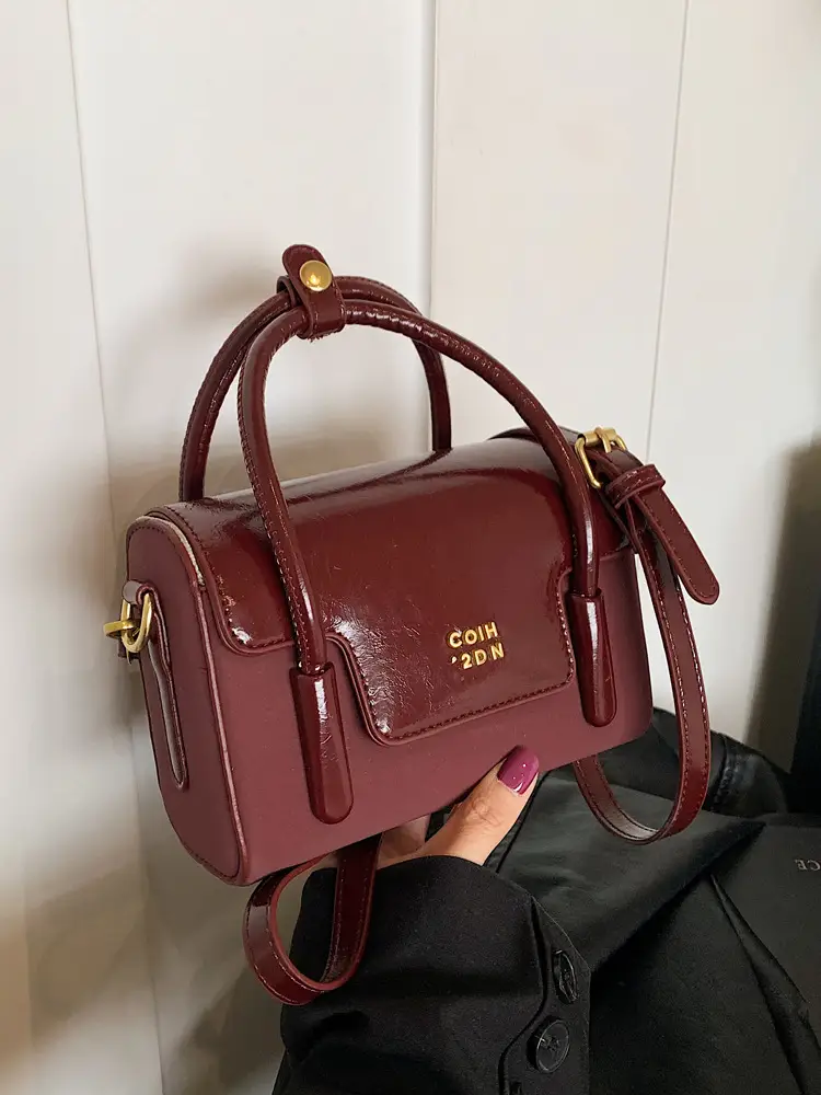 Women's Black Square Shoulder Messenger Bag 2024 - Image 7