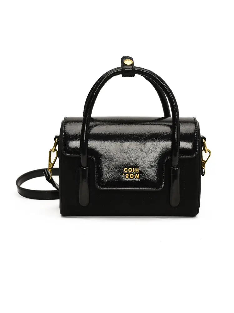 Women's Black Square Shoulder Messenger Bag 2024 - Image 9