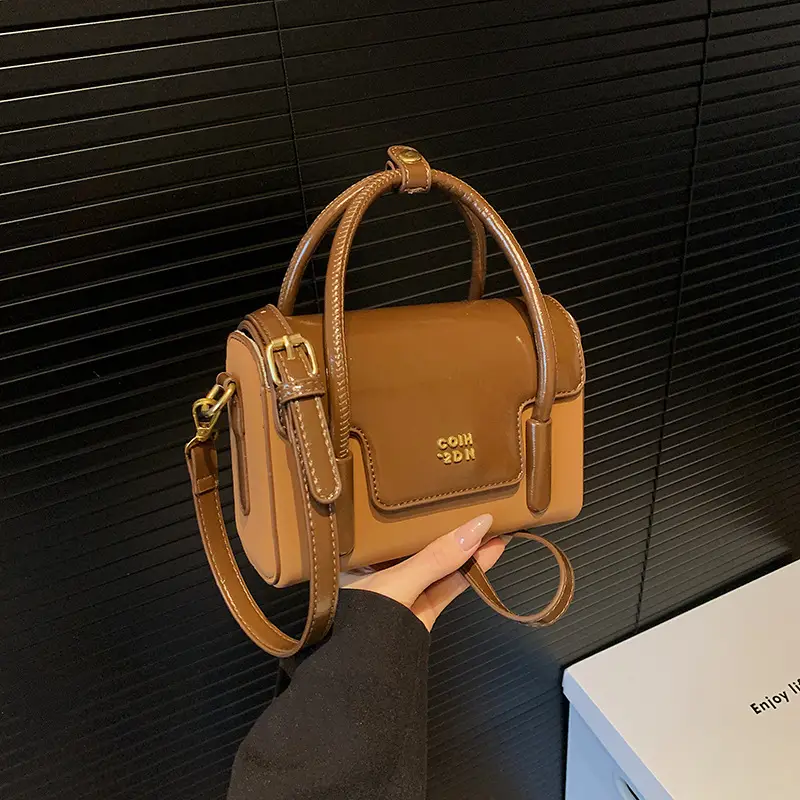 Women's Black Square Shoulder Messenger Bag 2024 - Image 4