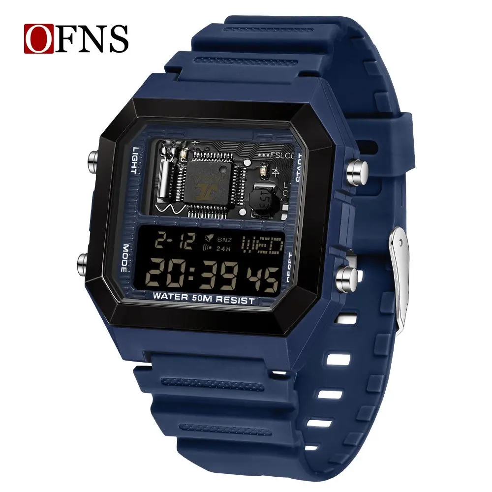 O'Fani Waterproof Digital Counting Watch Blue - Image 7
