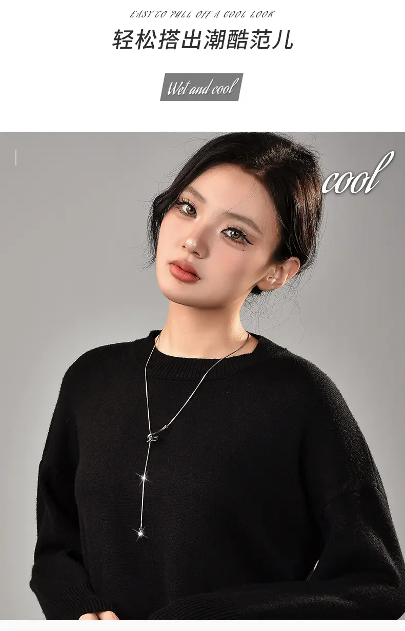 Adjustable Snake Necklace for Women Silver Chain — feature 5