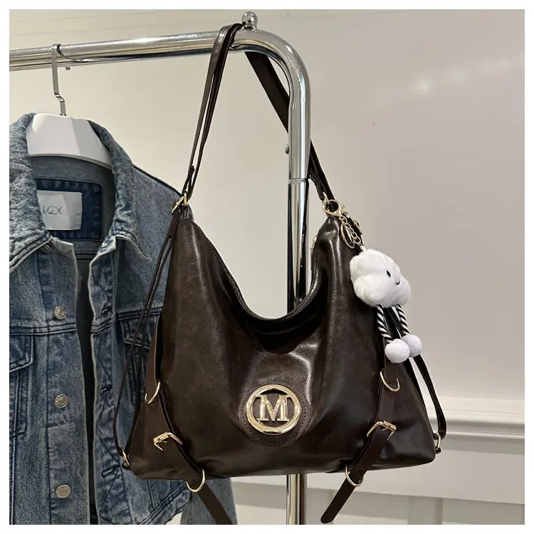 Maillard Women's 2024 Multi-Fun Shoulder Bags Brown Black — feature 10