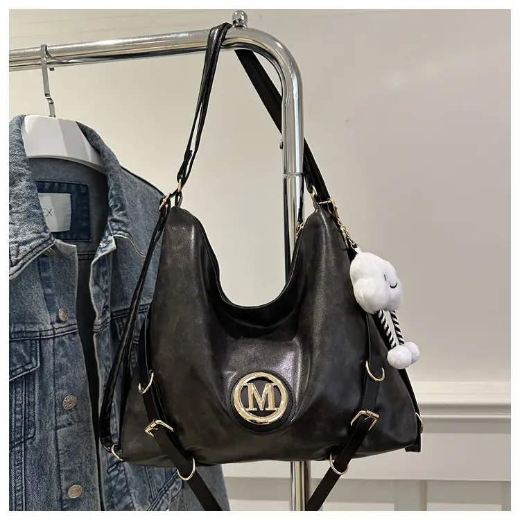 Maillard Women's 2024 Multi-Fun Shoulder Bags Brown Black — feature 11