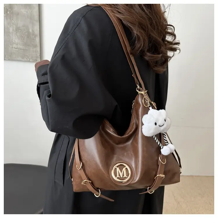 Maillard Women's 2024 Multi-Fun Shoulder Bags Brown Black — feature 14