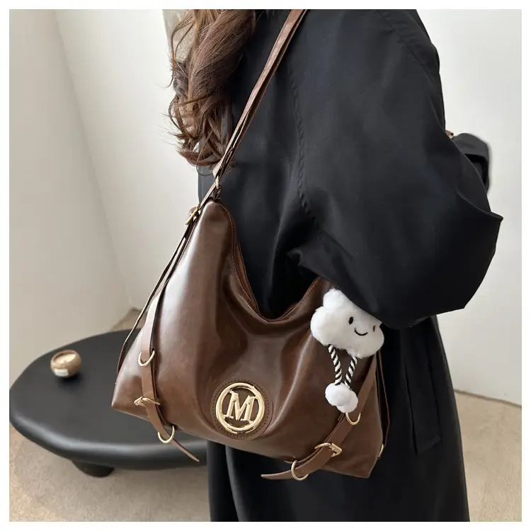 Maillard Women's 2024 Multi-Fun Shoulder Bags Brown Black — feature 16