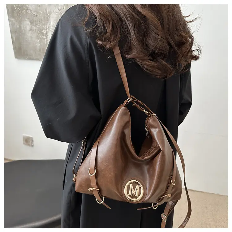 Maillard Women's 2024 Multi-Fun Shoulder Bags Brown Black — feature 18