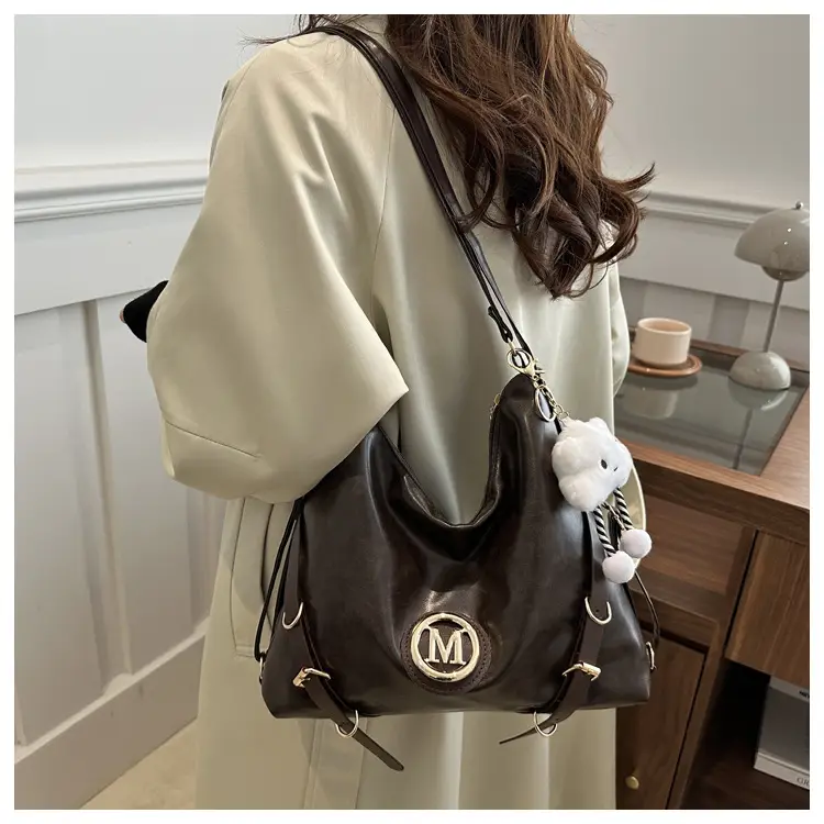 Maillard Women's 2024 Multi-Fun Shoulder Bags Brown Black — feature 20