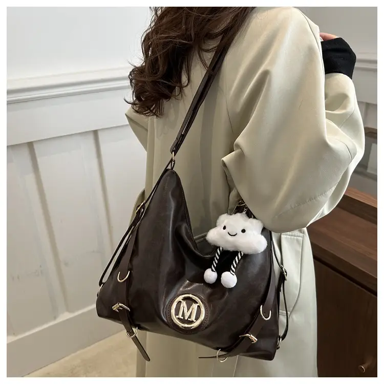 Maillard Women's 2024 Multi-Fun Shoulder Bags Brown Black — feature 22