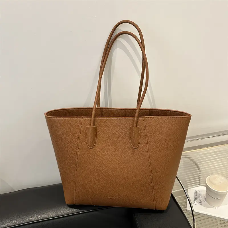 2024 Brown Women's Large Tote Bag with Handles - Image 2
