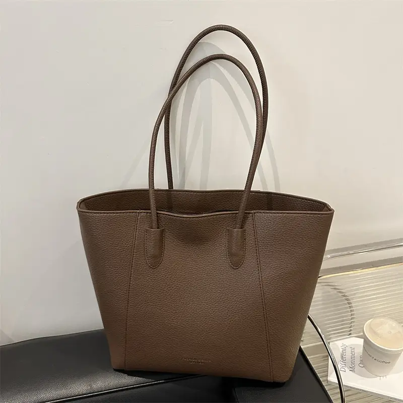2024 Brown Women's Large Tote Bag with Handles - Image 4