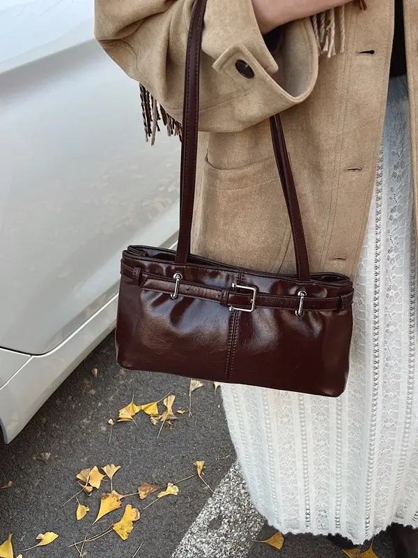 Women's Retro Crossbody Bag Tan New Winter 2026