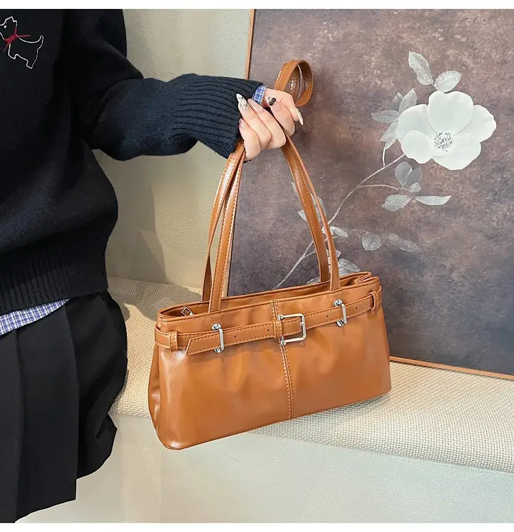 Women's Retro Crossbody Bag Tan New Winter 2026 — feature 15